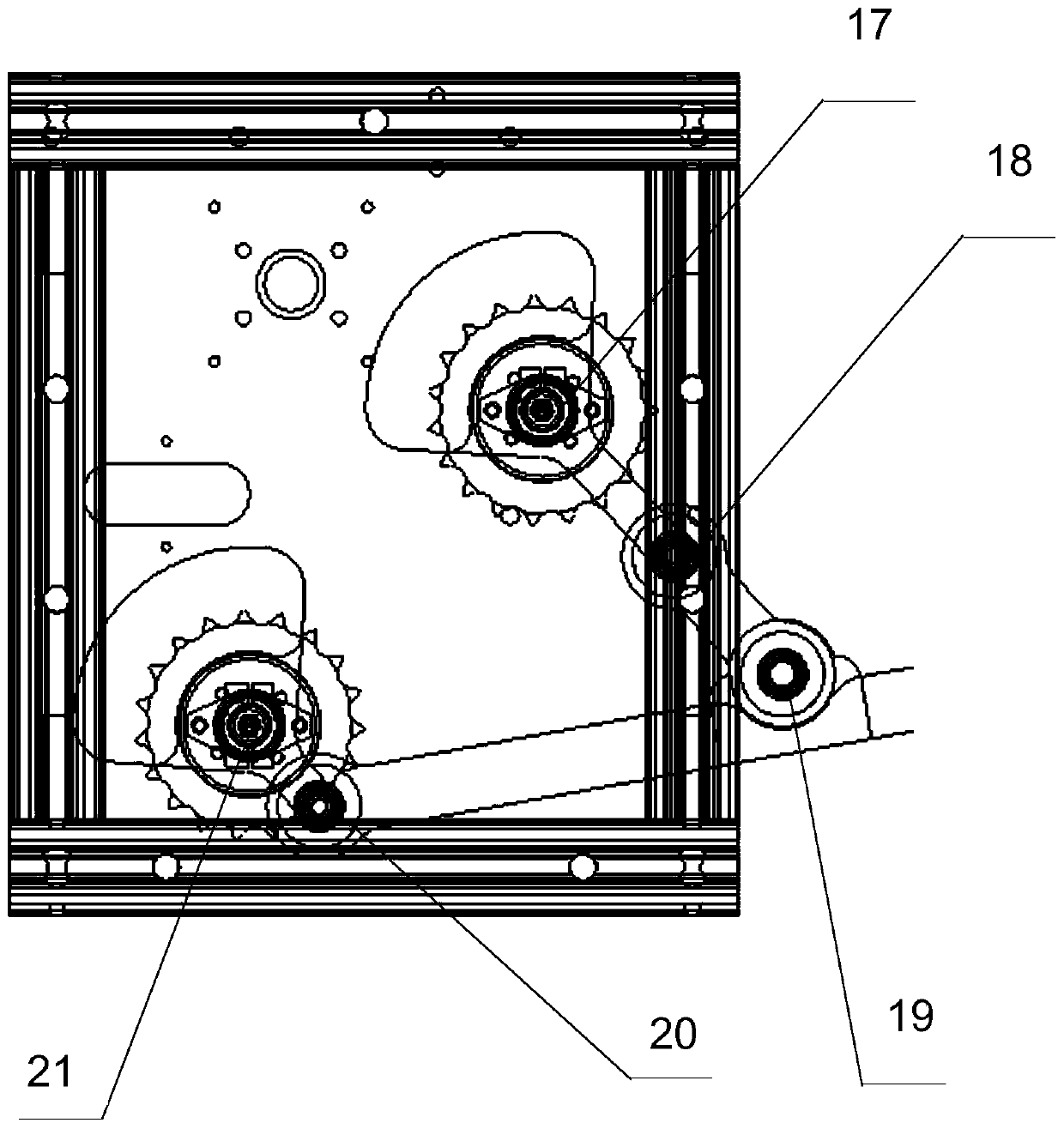 Five-rod type planting mechanism applicable to electric drive transplanter in dry land