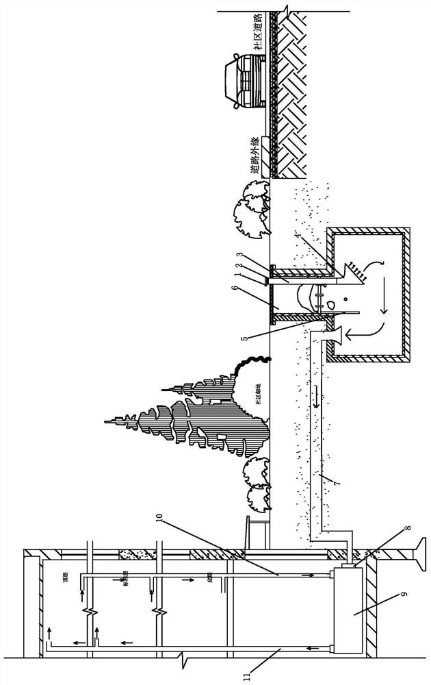 An air-cooled circulation device for inter-season recovery and utilization of ice and snow cooling capacity and its use method