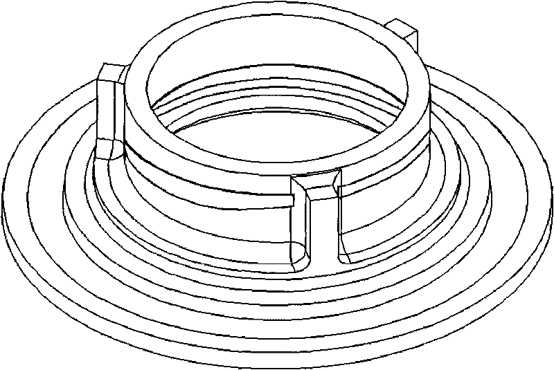Asymmetric self-circulation processing machine box of centrifugal compressor with parabolic grooving widths