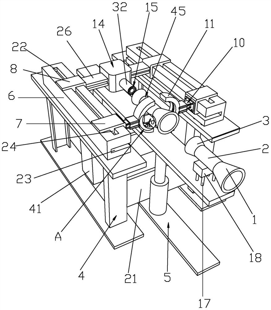 Gas pipeline welding device for integrated stove