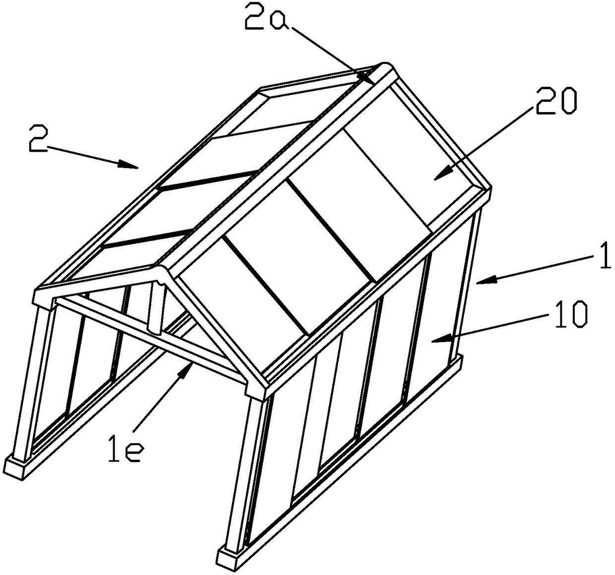 Frame type greenhouse capable of providing convenience for picking