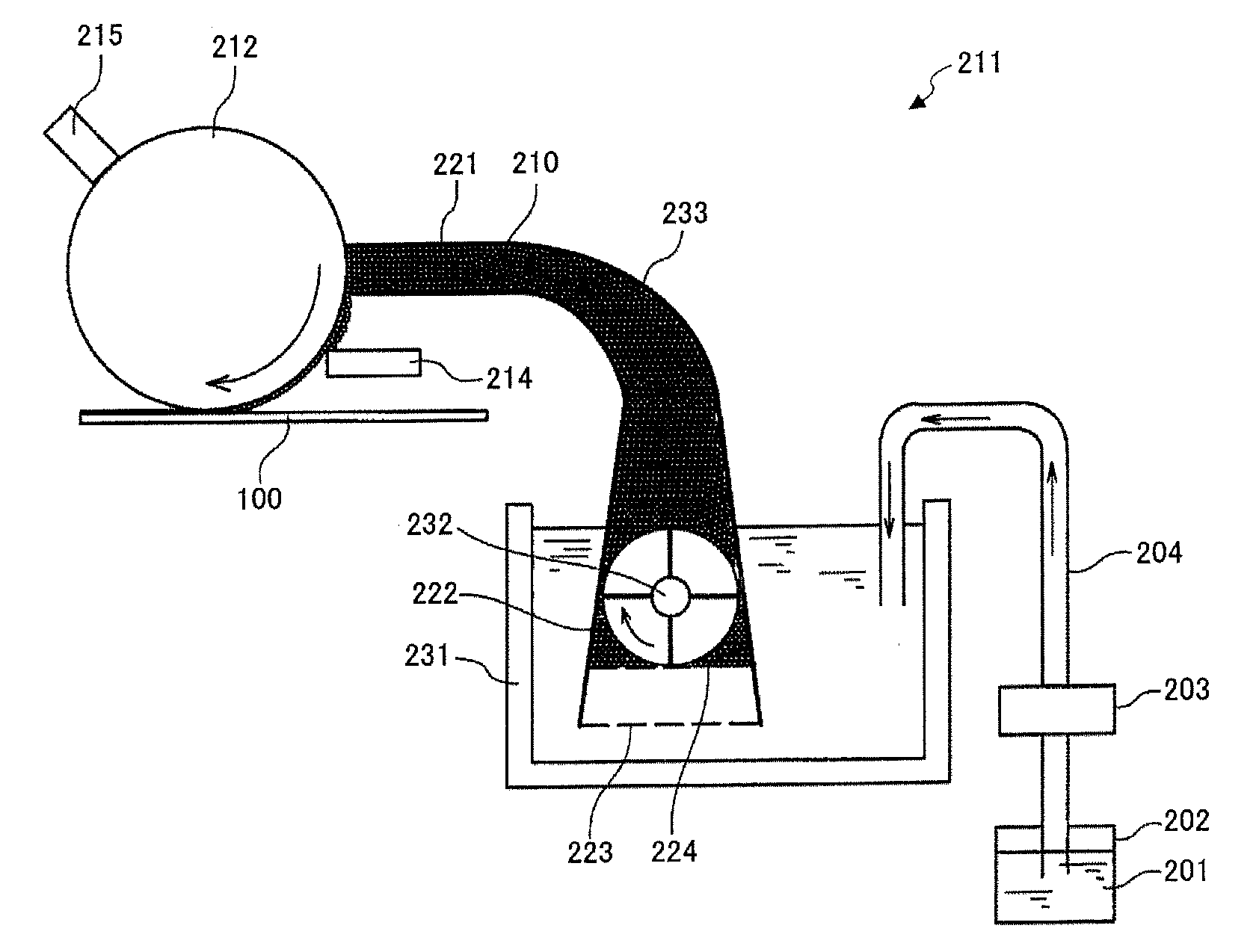 Image forming apparatus and apparatus for coating foam on coating target member
