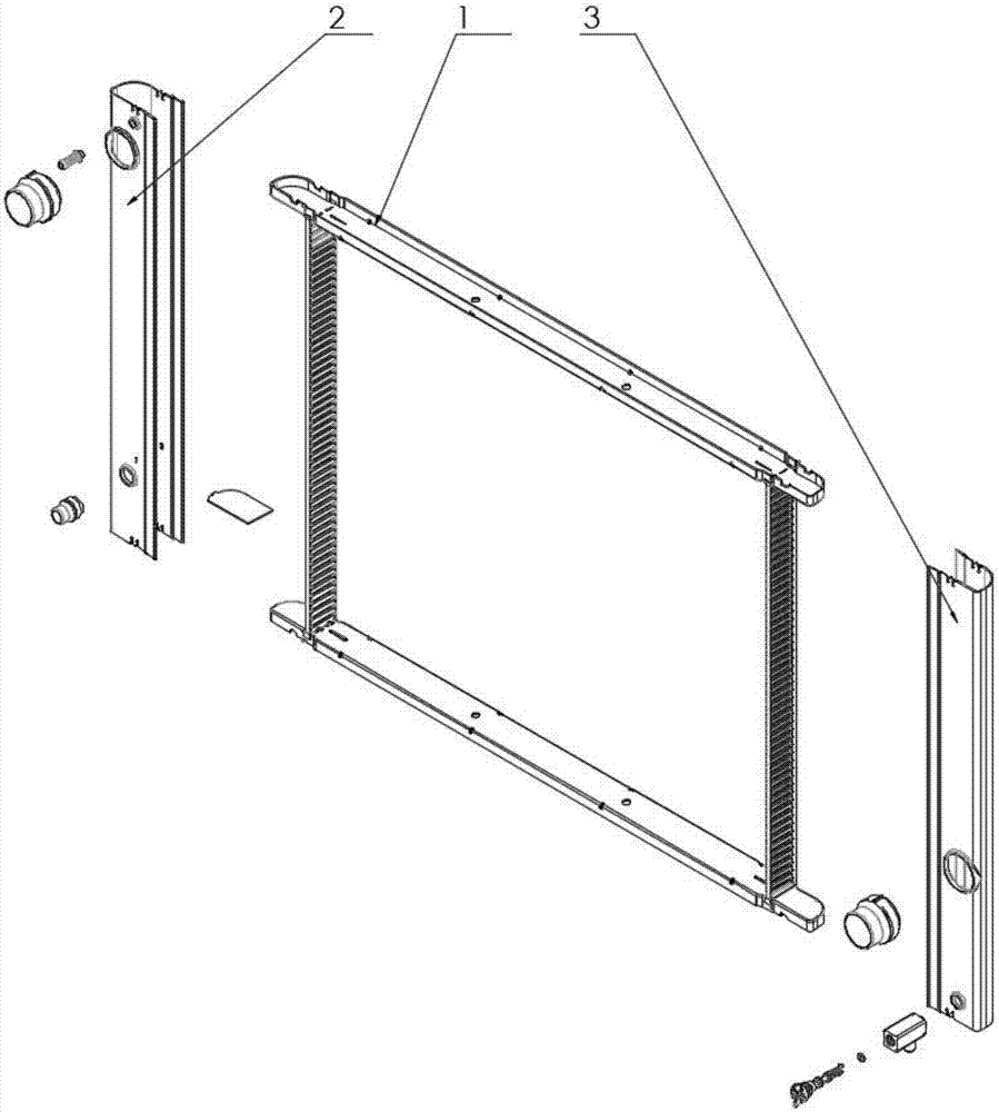 Automobile aluminum-made water tank radiator