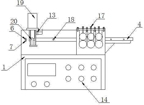 Full-automatic concrete pile skirt edge forming machine