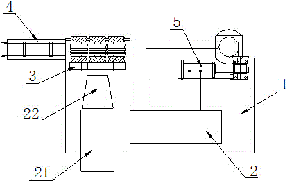 Full-automatic concrete pile skirt edge forming machine