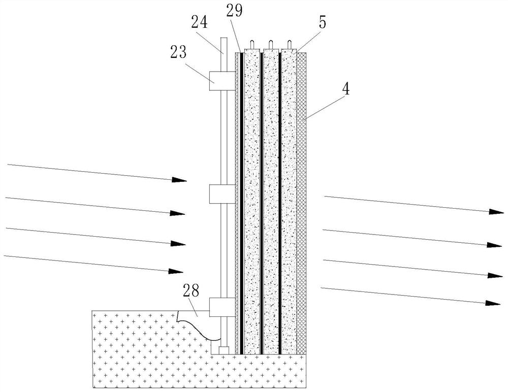 Goaf acid wastewater treatment structure and method