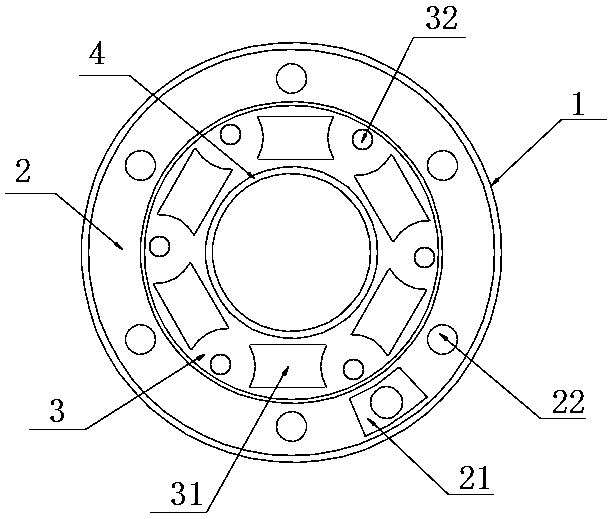 A brake disc with an adjustable handbrake clearance hole