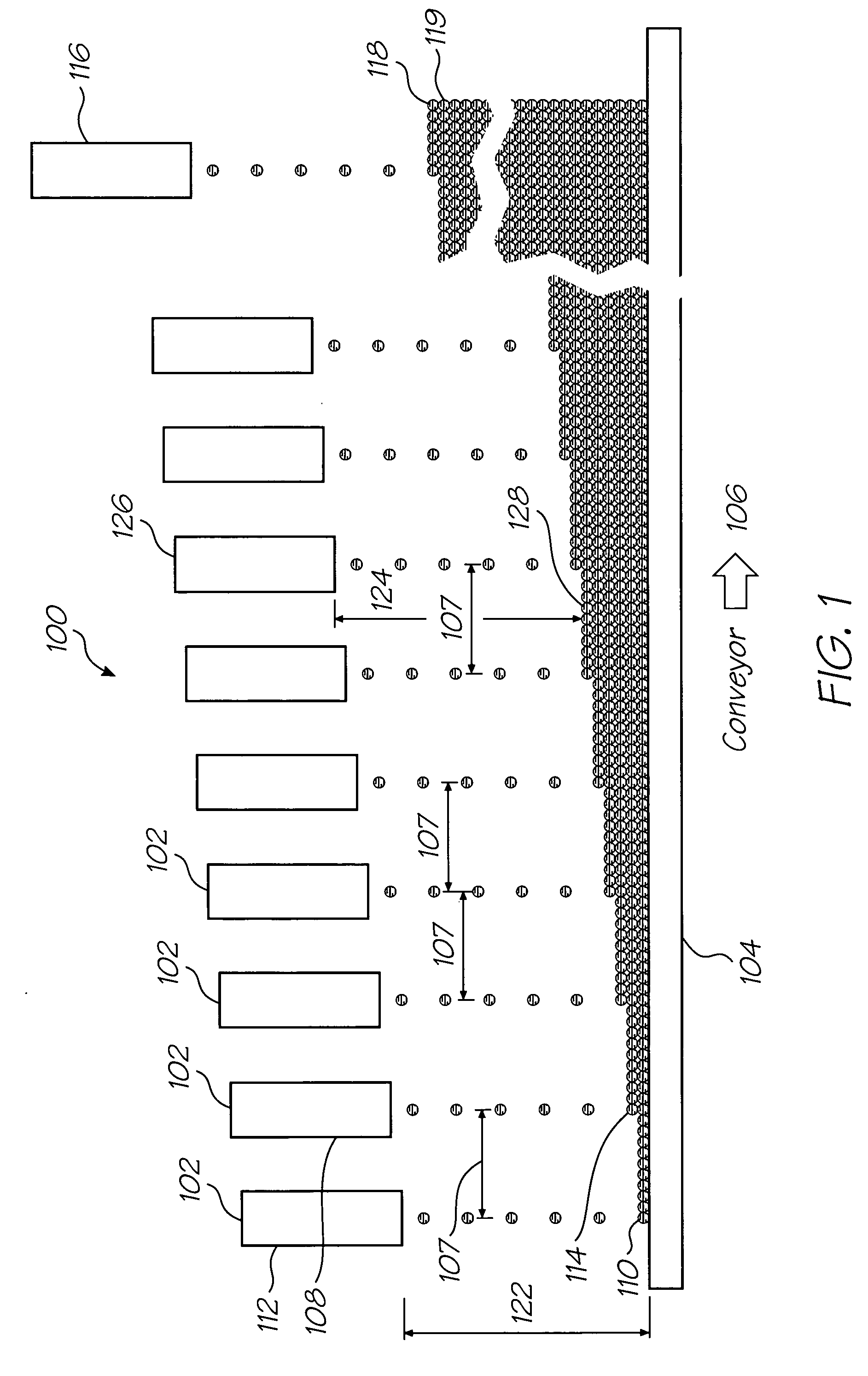 3-D object creation system using multiple materials in multiple layers