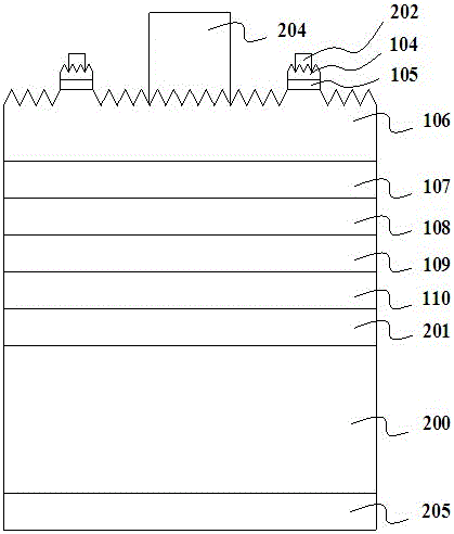 A kind of reverse polarity algainp base light-emitting diode and its manufacturing method