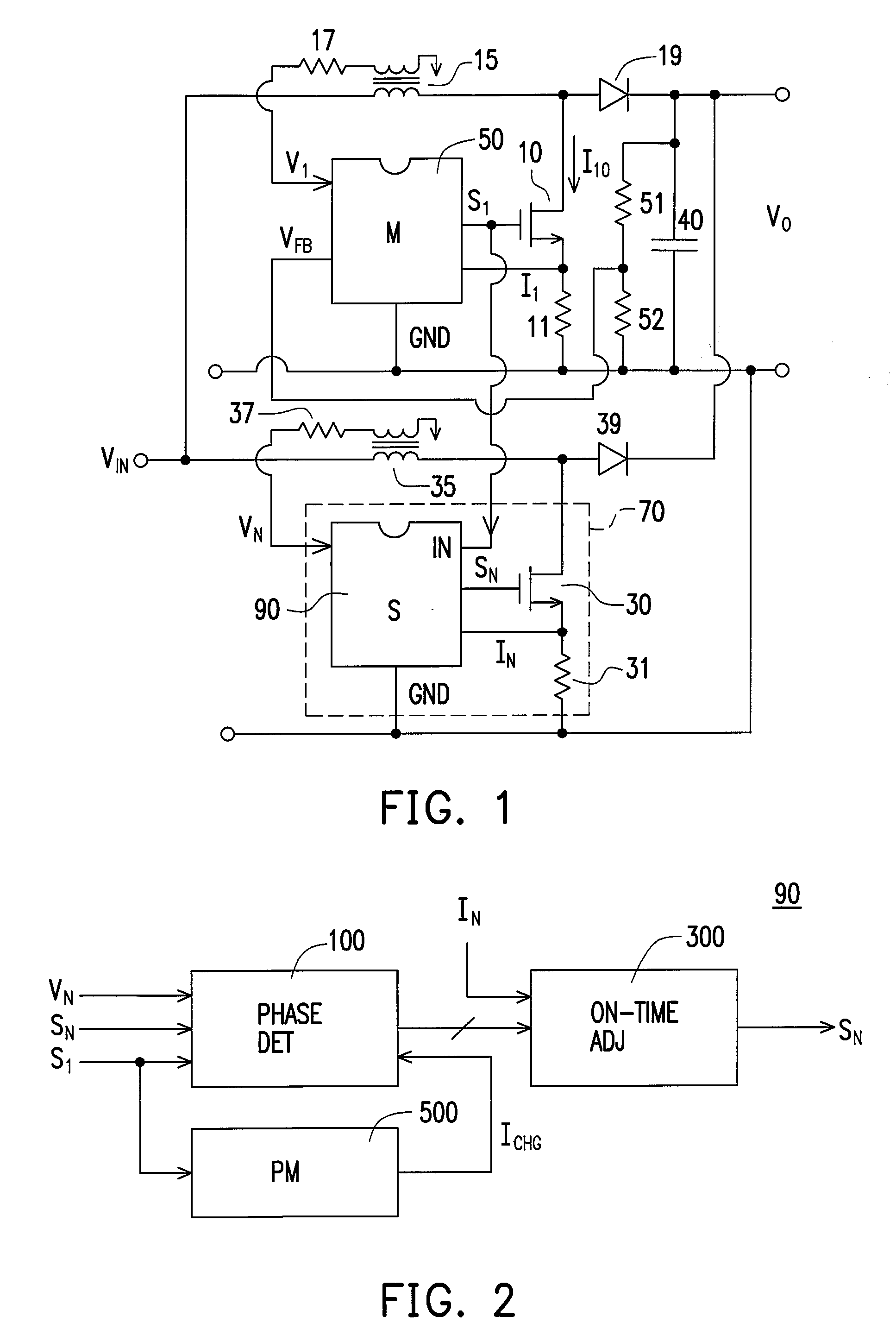 Interleaved slave switching circuit for discontinuous mode pfc converter