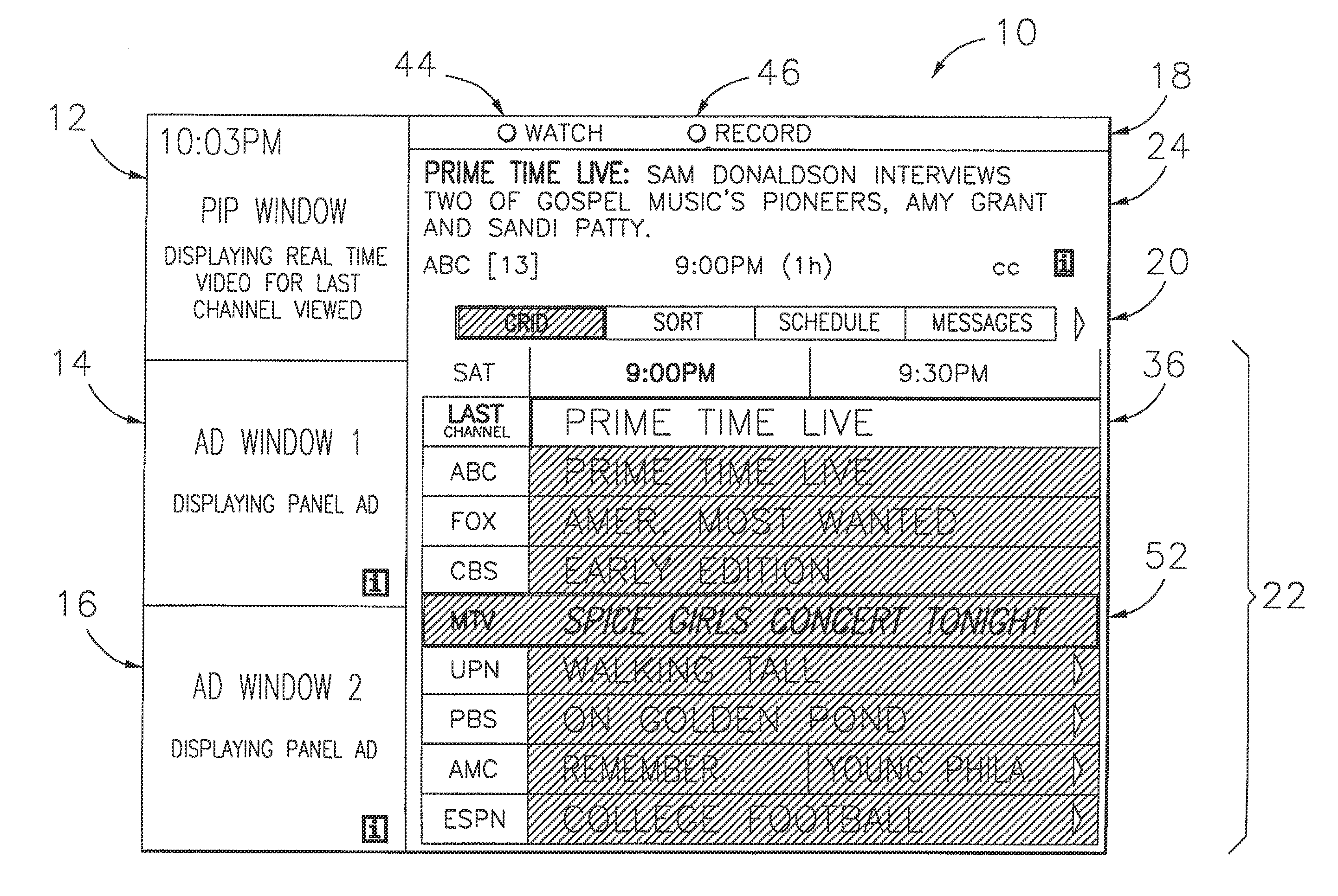 System and method for modifying advertisement responsive to EPG information