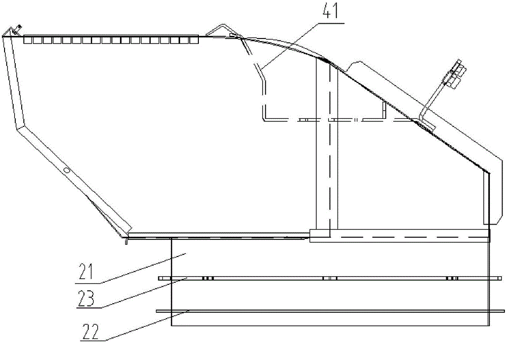 Impurity discharge upper draught fan of sugarcane harvester