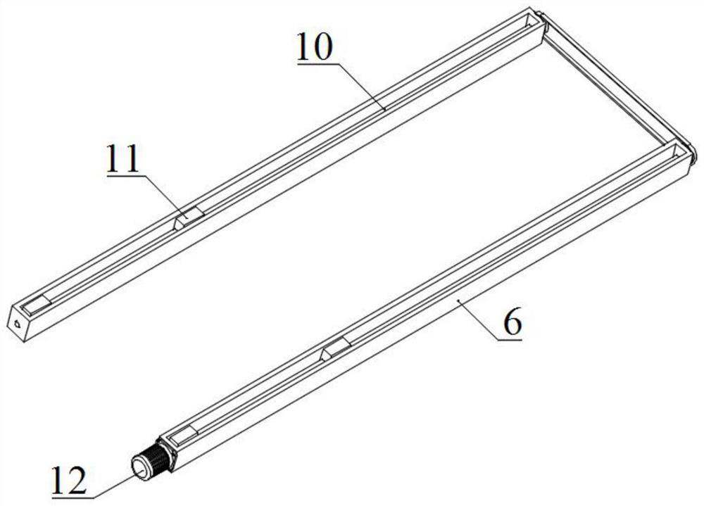 Automatic cement board pouring and conveying device