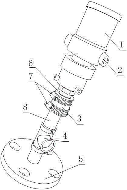 A Flame Detection Device with Easy-to-Adjust Distance Relative to the Detection Point