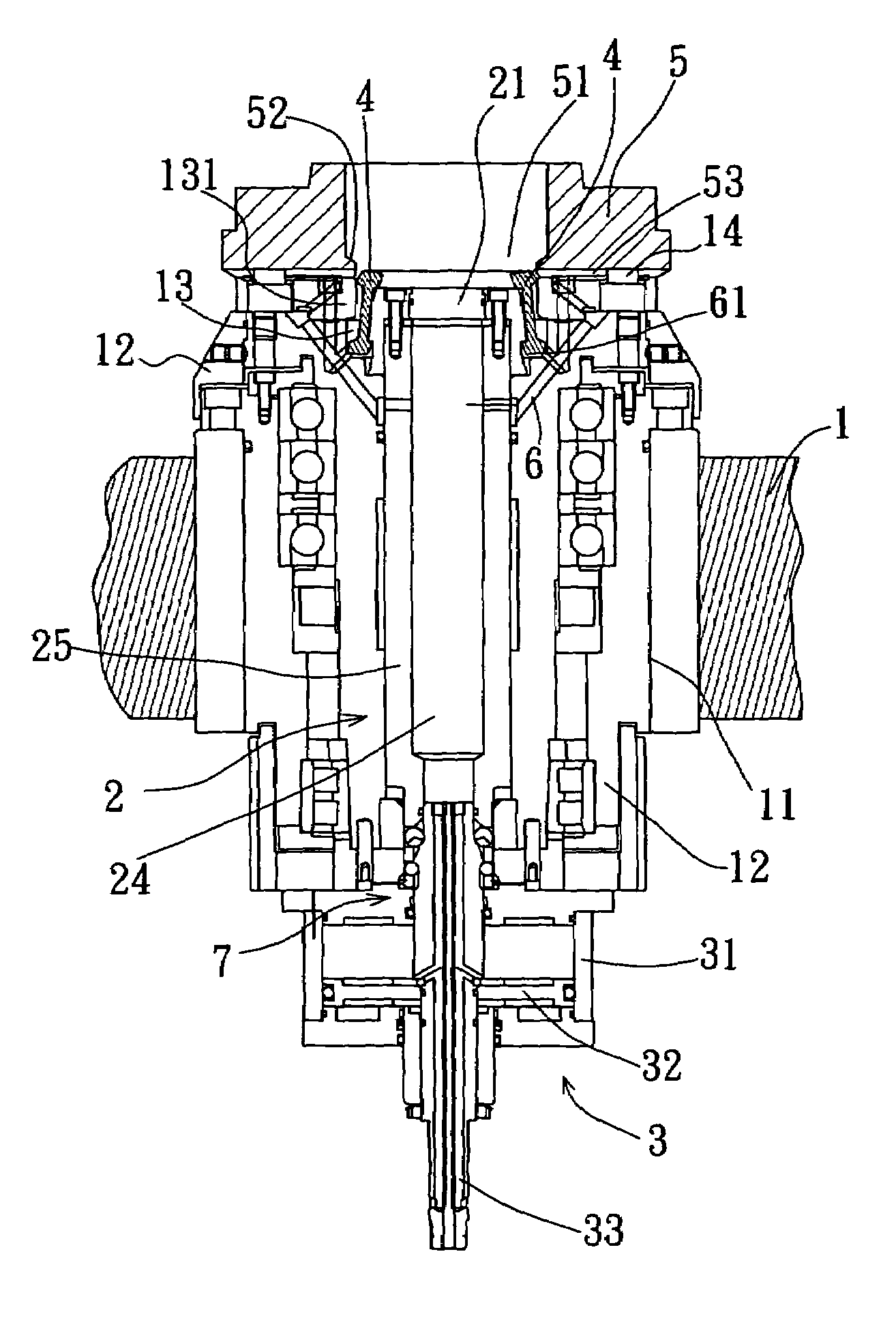 Fixing mechanism of a lathe