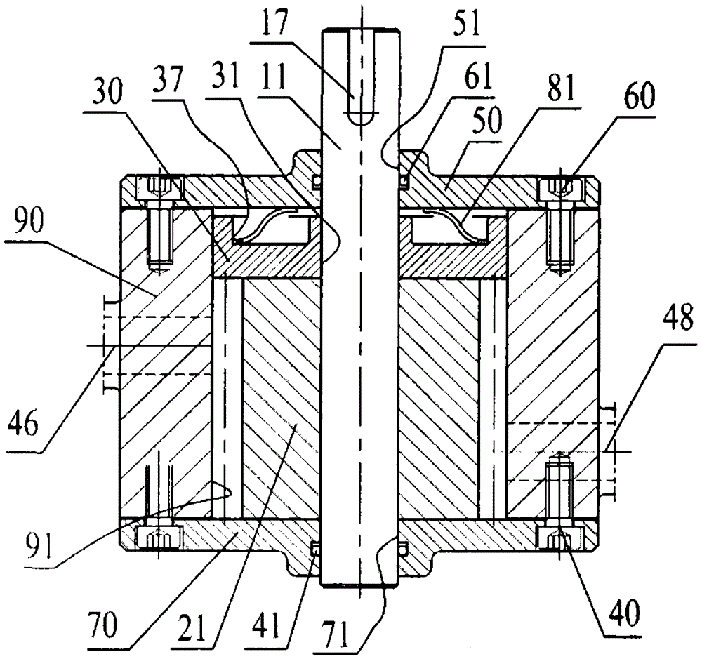 A double external thread spoke spring gear pump
