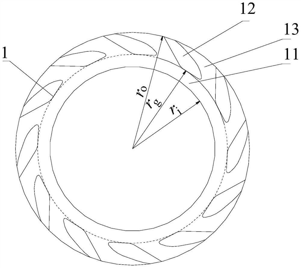 Fin-shaped groove mechanical seal end face structure for unidirectional rotation