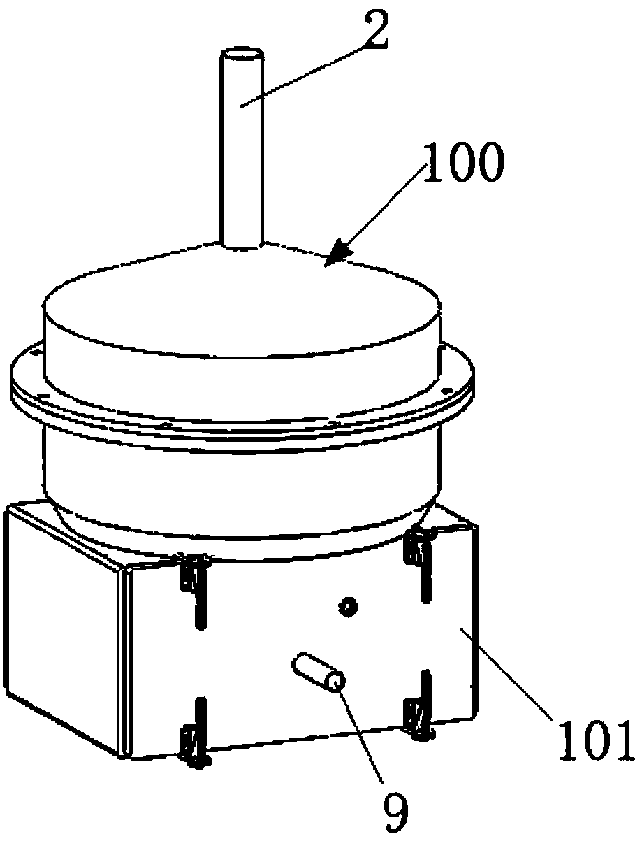 Aerosol continuous radiation monitoring device for nuclear power plant