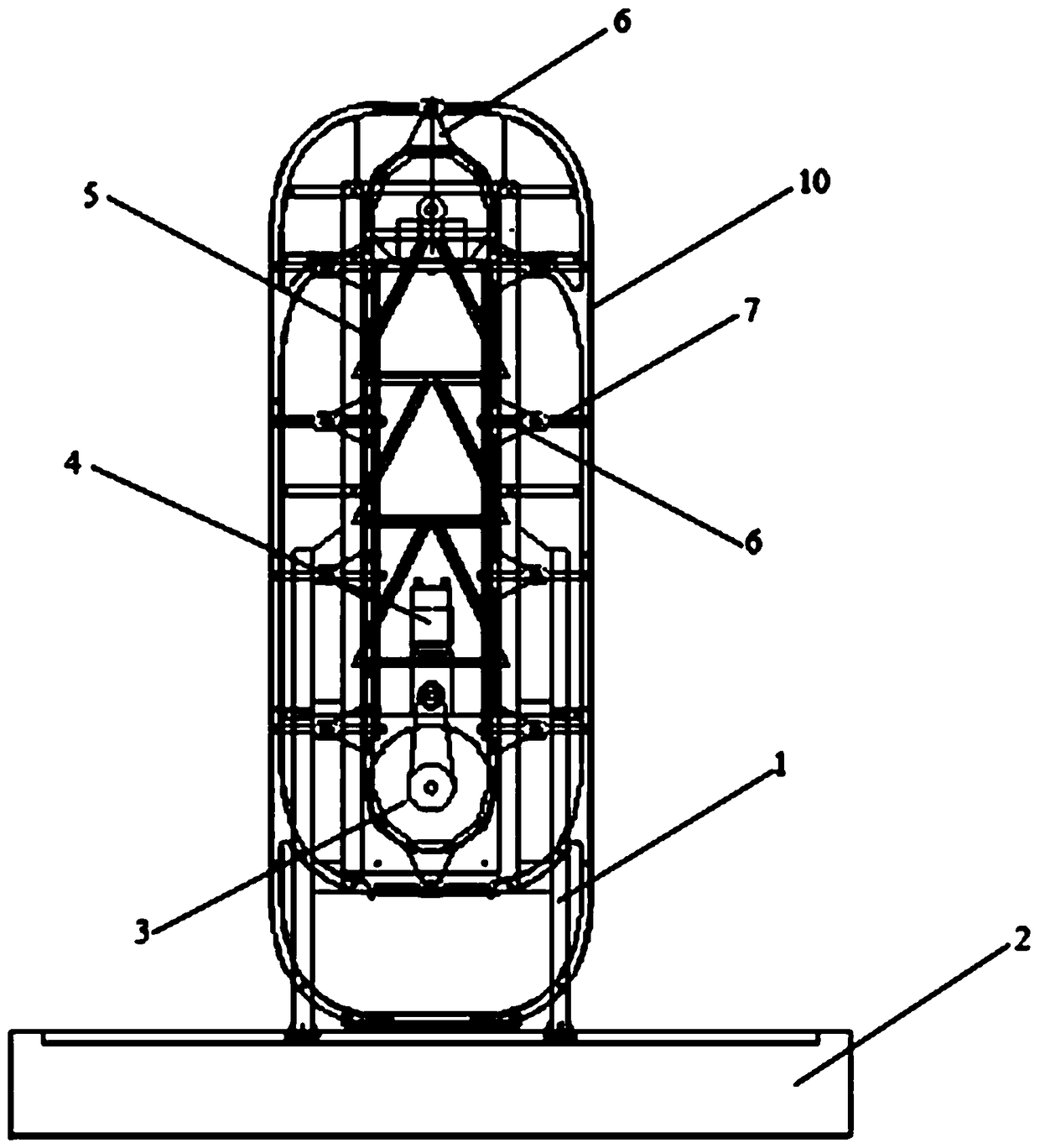 Vertical circulation stereo garage charging device