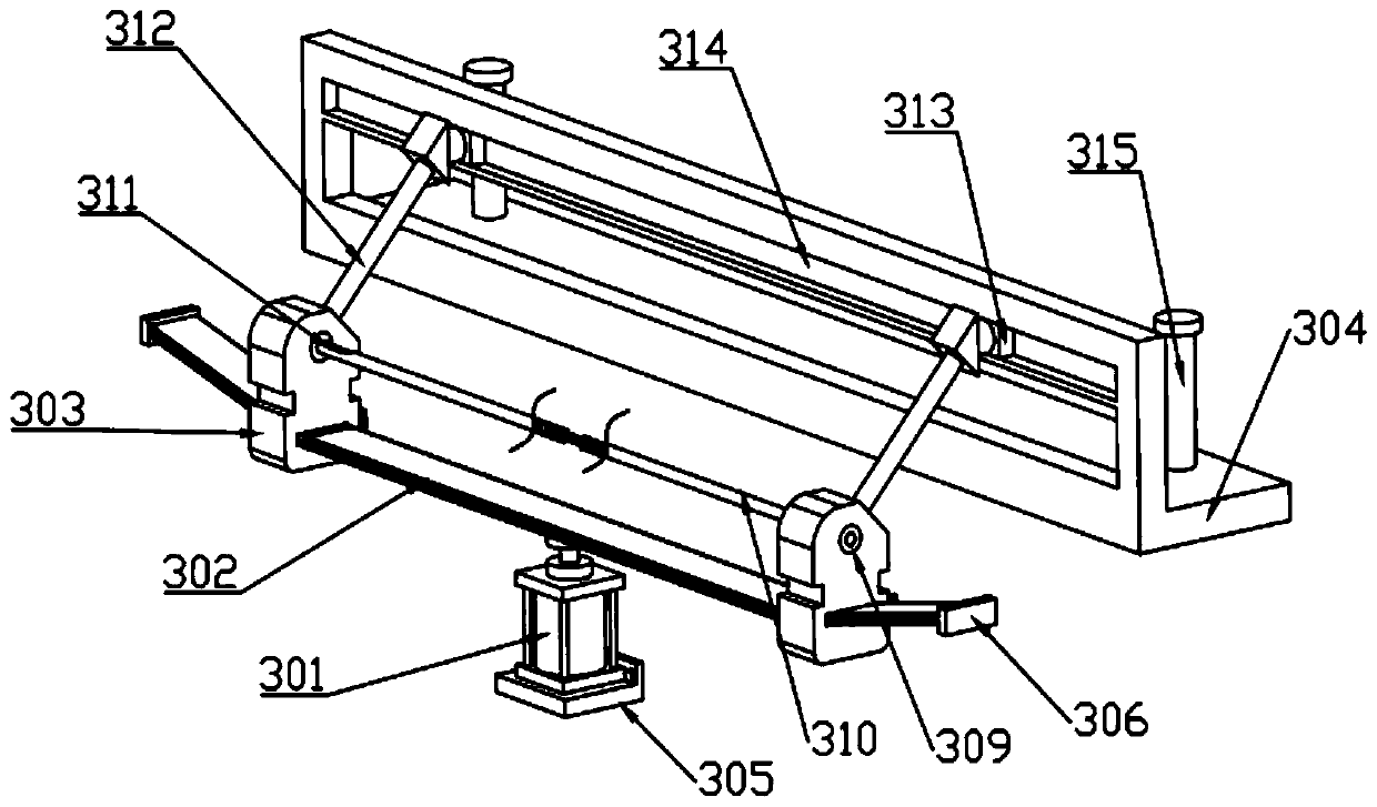 Bending device for heat dissipation inserting slice in radiator for 5G base station