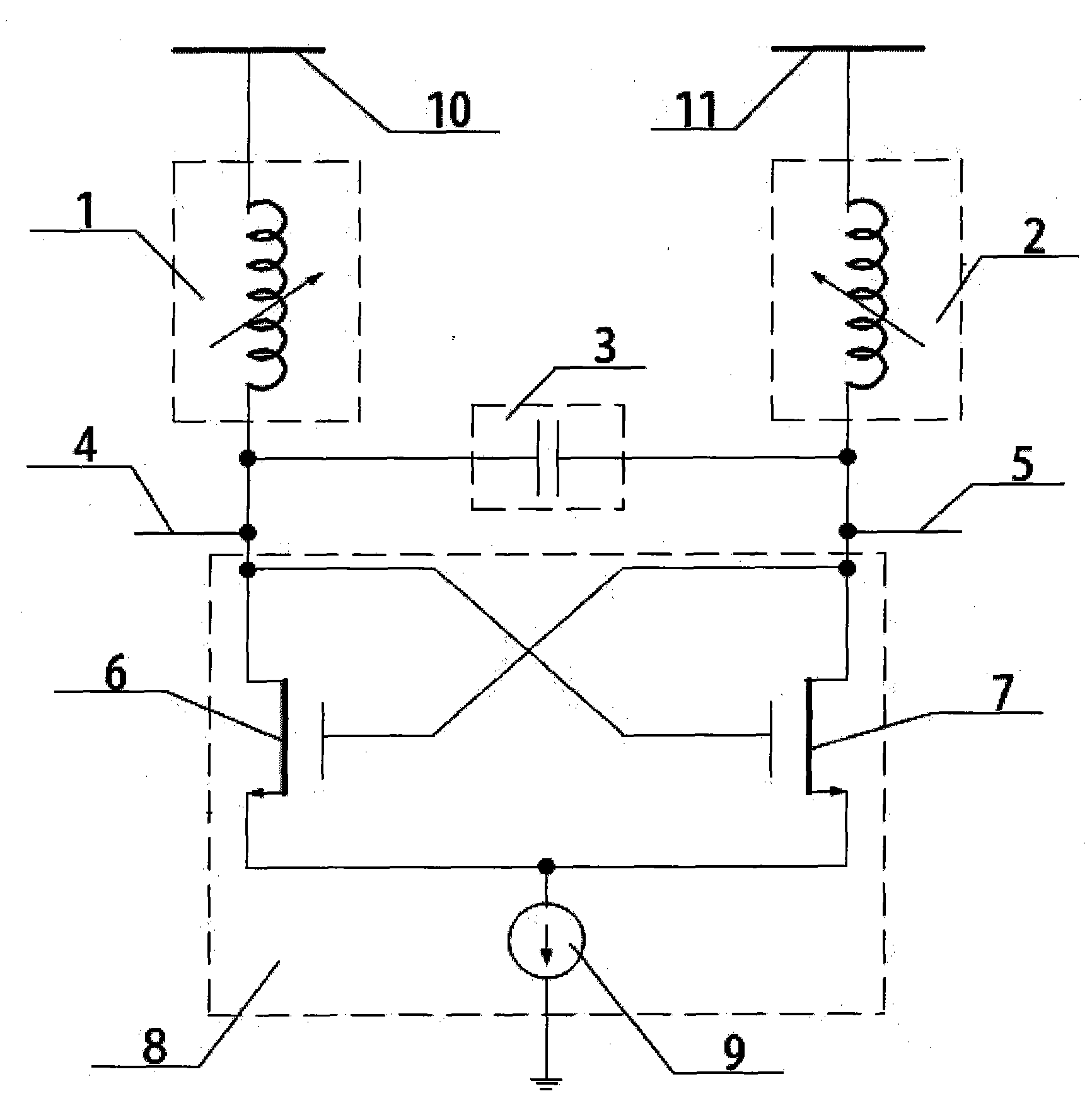 Active inductance type voltage-controlled oscillator