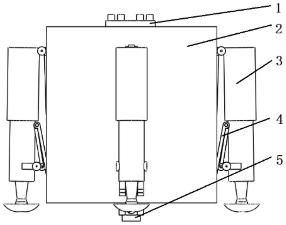 Landing buffer anchoring device suitable for cubesat probe