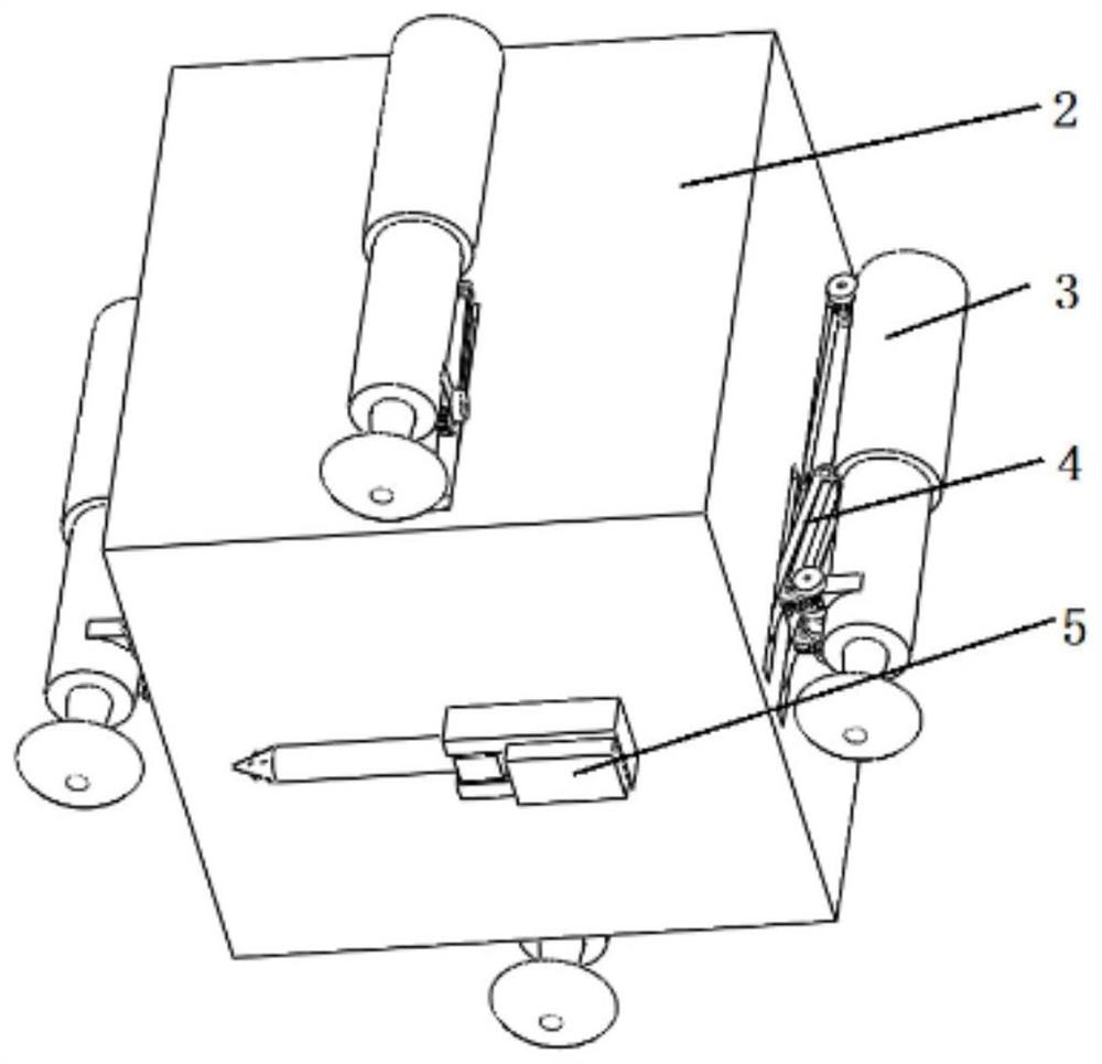 Landing buffer anchoring device suitable for cubesat probe