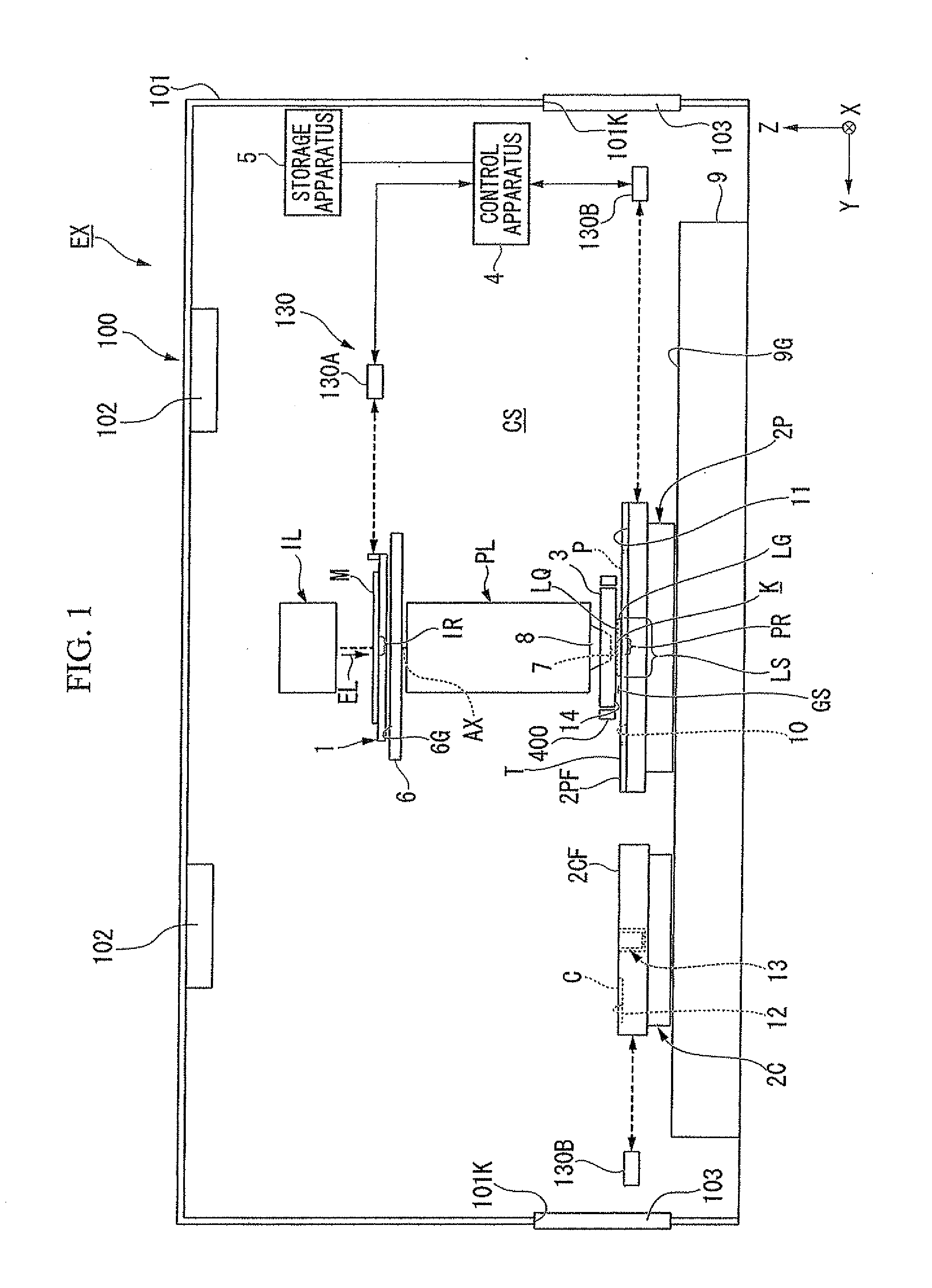 Cleaning method, immersion exposure apparatus, device fabricating method, program, and storage medium