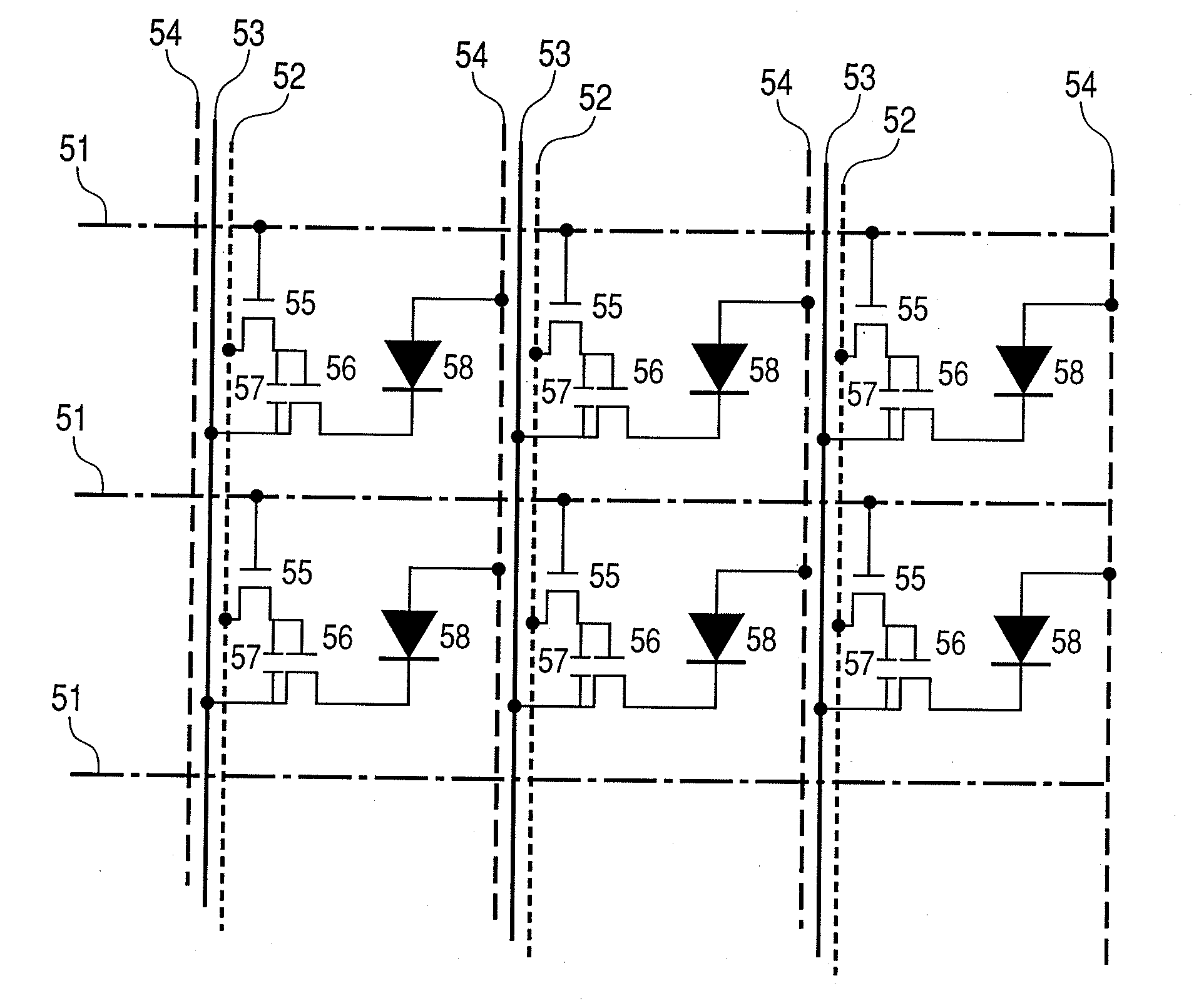 Display apparatus using oxide semiconductor and production method thereof