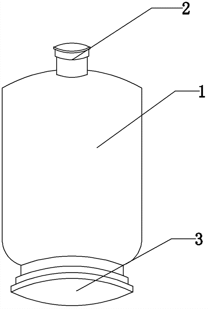 Novel two-opening cultivation bottle special for edible mushrooms