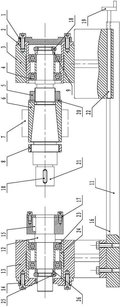 Loading device for prestress circumferential abrasive belt grinding annular part