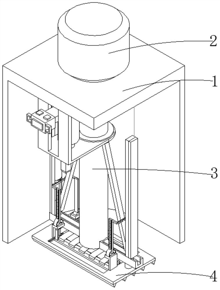 Cleaning device used for secondary water supply tank