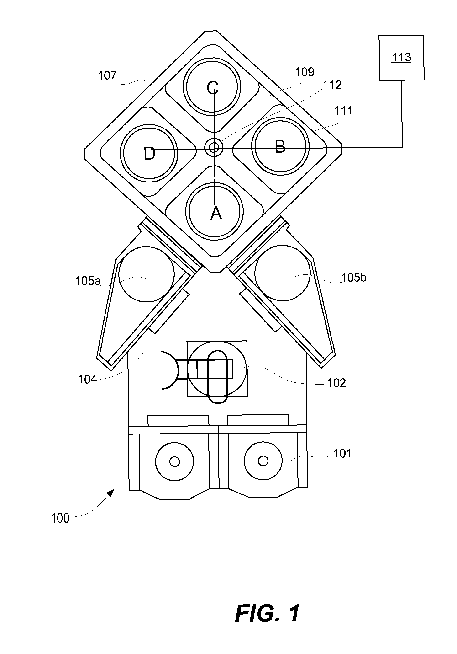 Closed loop control system for RF power balancing of the stations in a multi-station processing tool with shared RF source