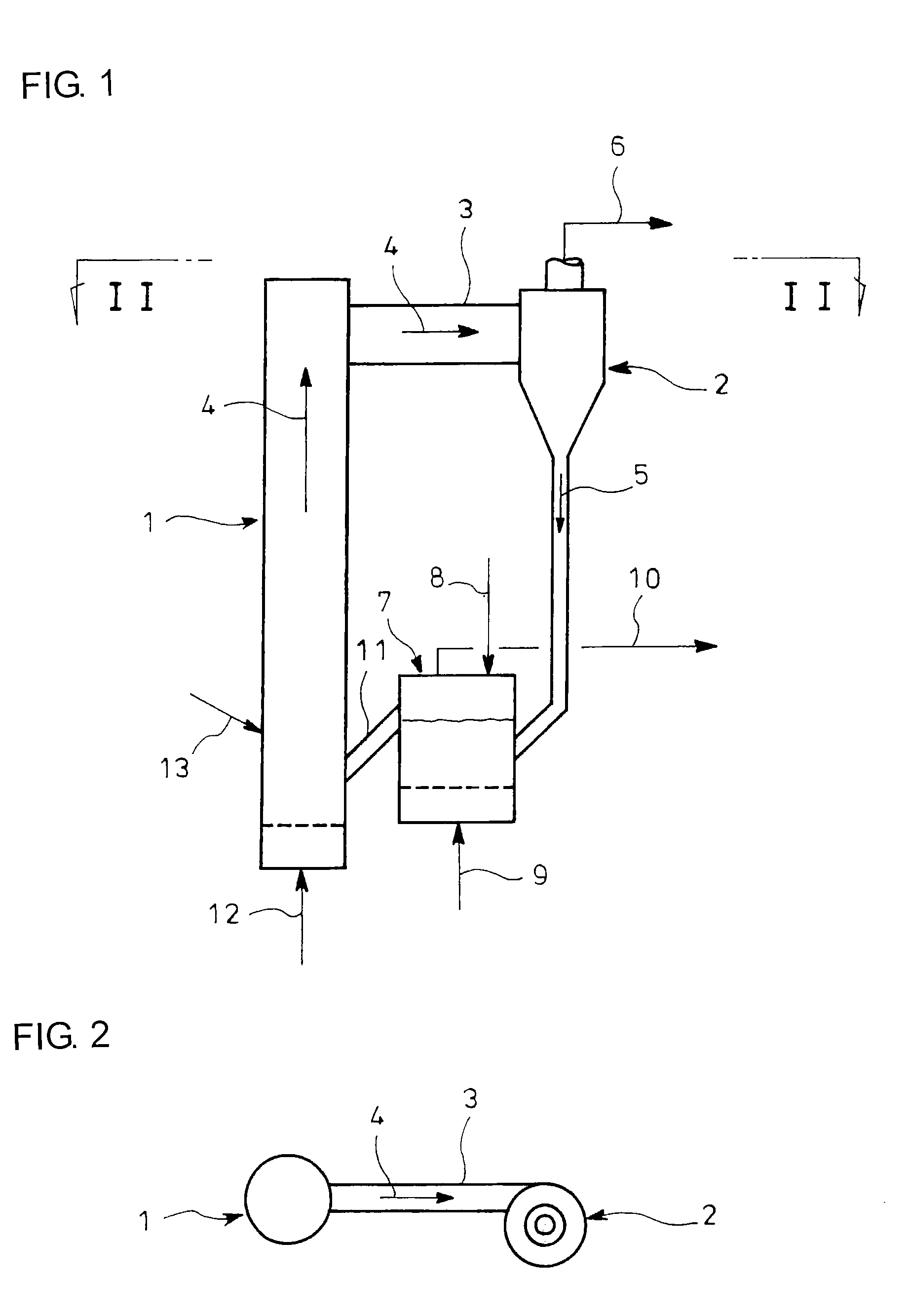 Riser top structure for circulating fluidized bed gasification furnace