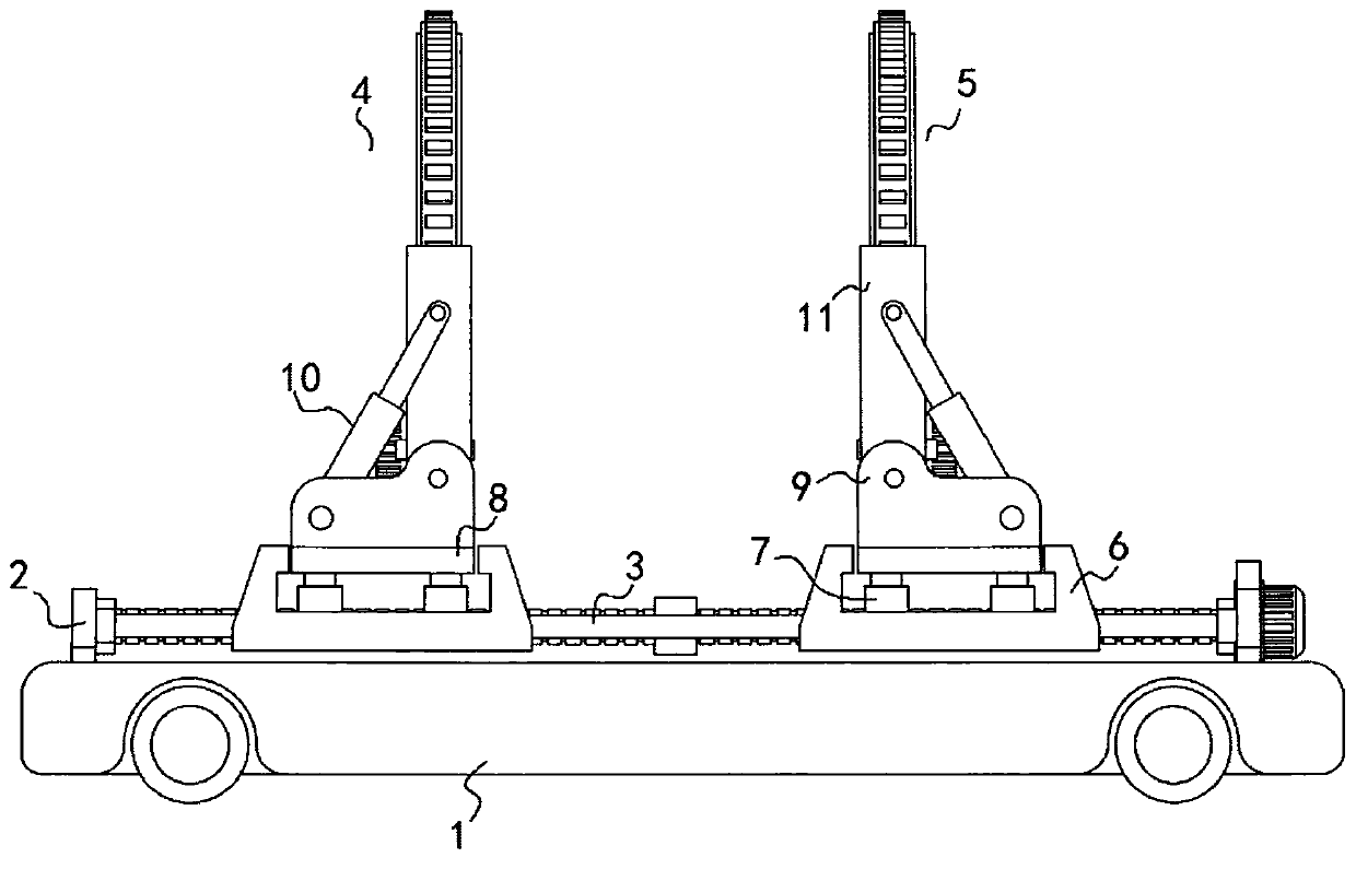 Steel member turning-over and position changing device