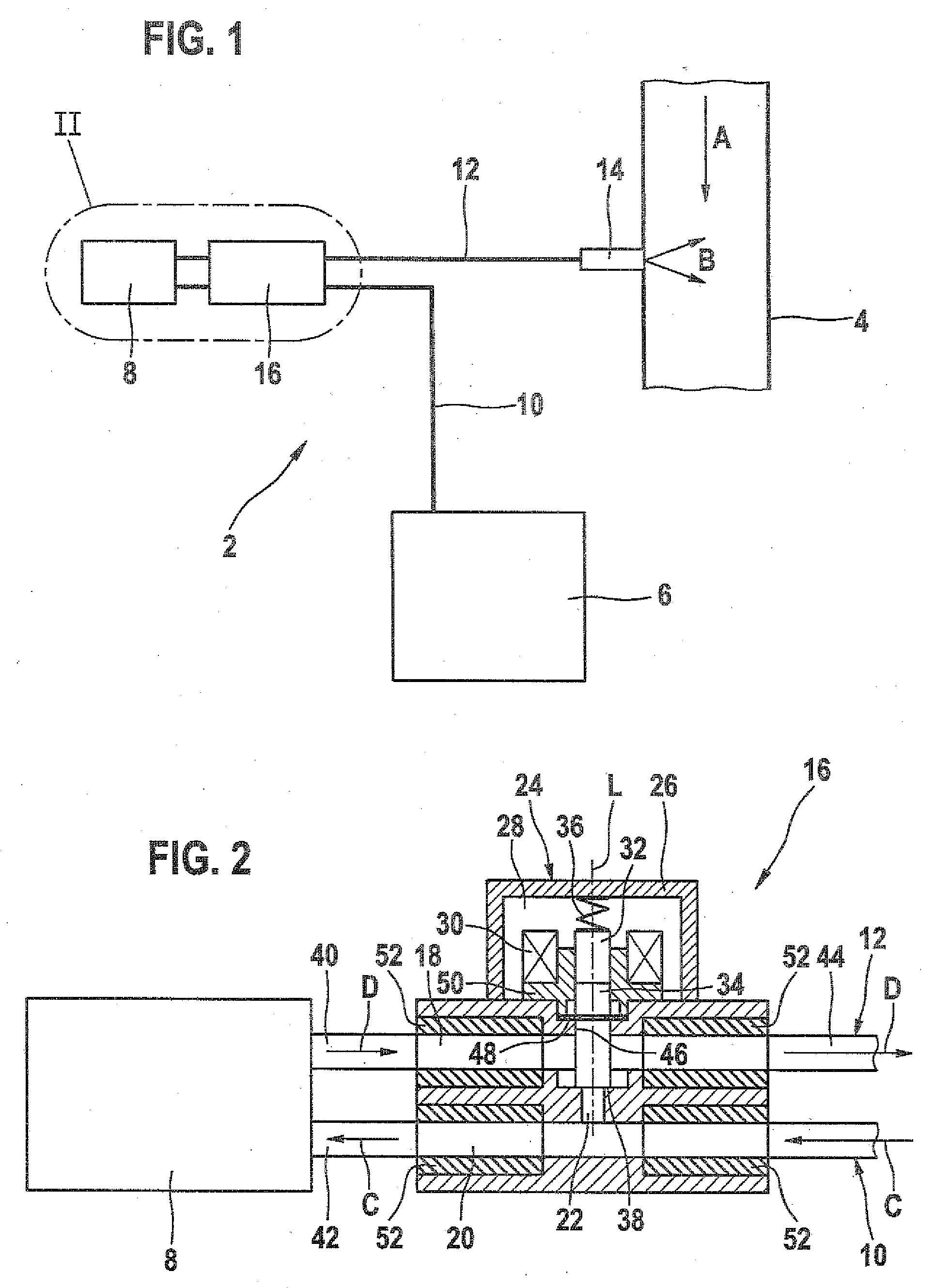 Device for delivering a reducing agent to an exhaust system of an internal combustion engine