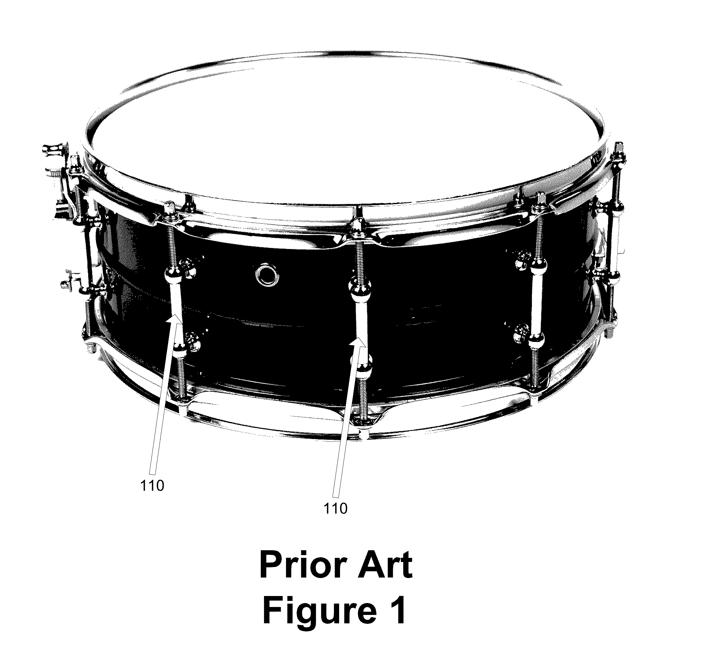 Drum mounting and tuning system providing unhindered and isolated resonance