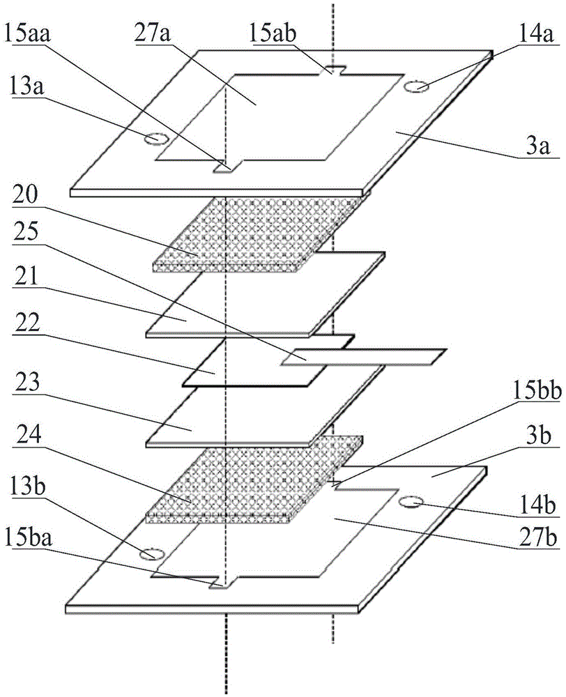 Cell lamination, lithium air secondary battery unit and assembly method thereof