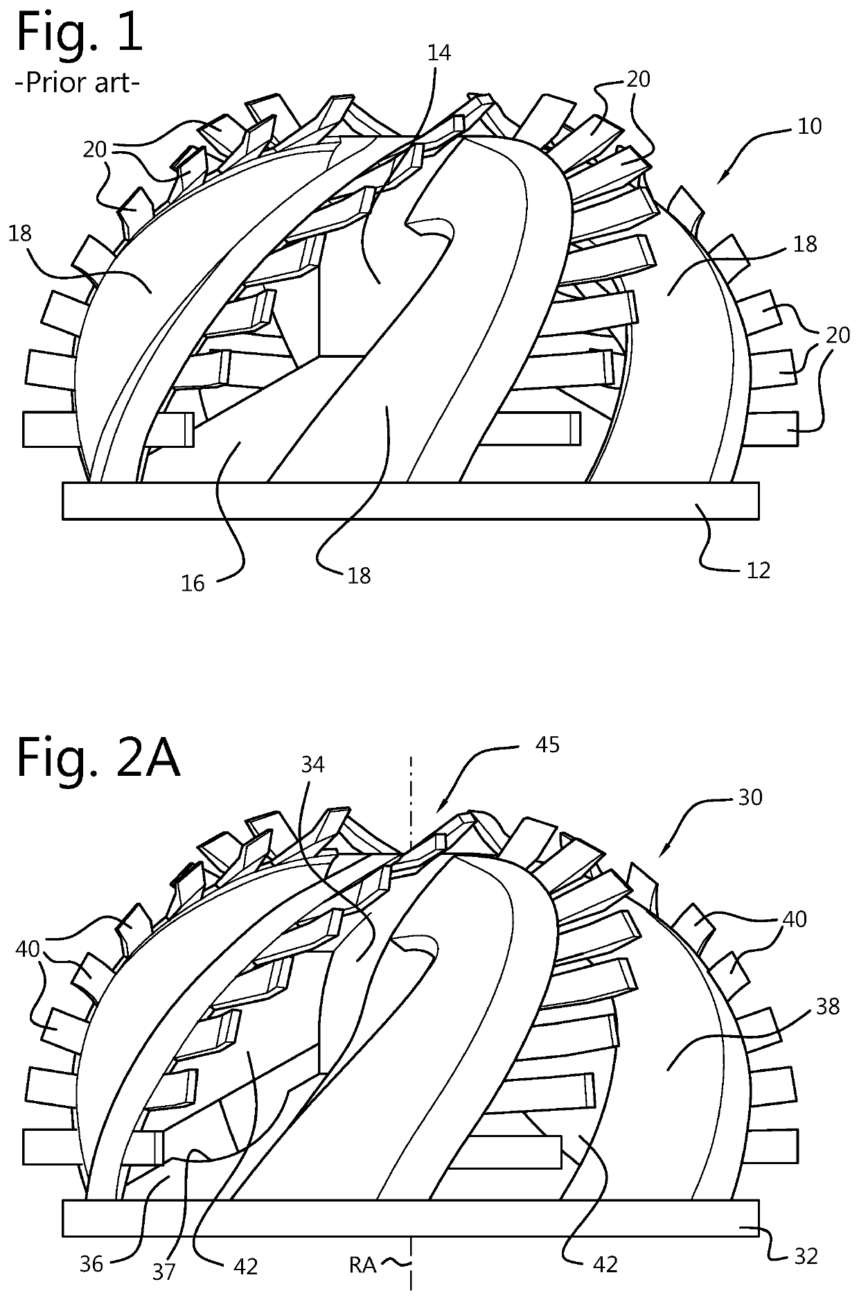 Cutter head with skirt