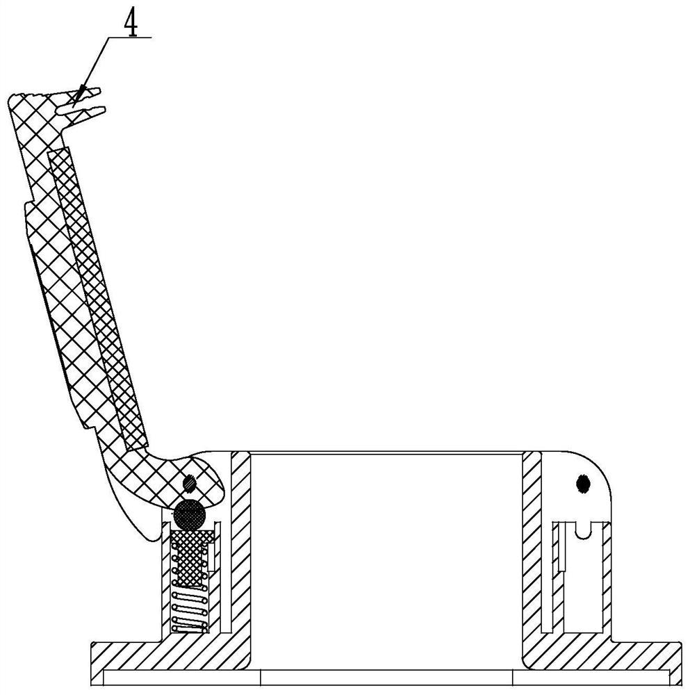 Protective structure of the American standard charging socket cover