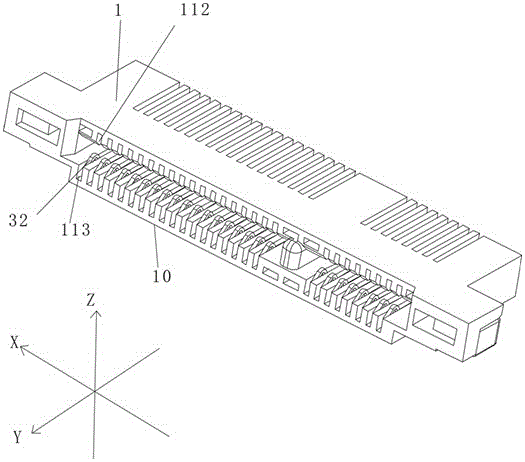 A kind of electrical connector and the connection structure of electrical connector