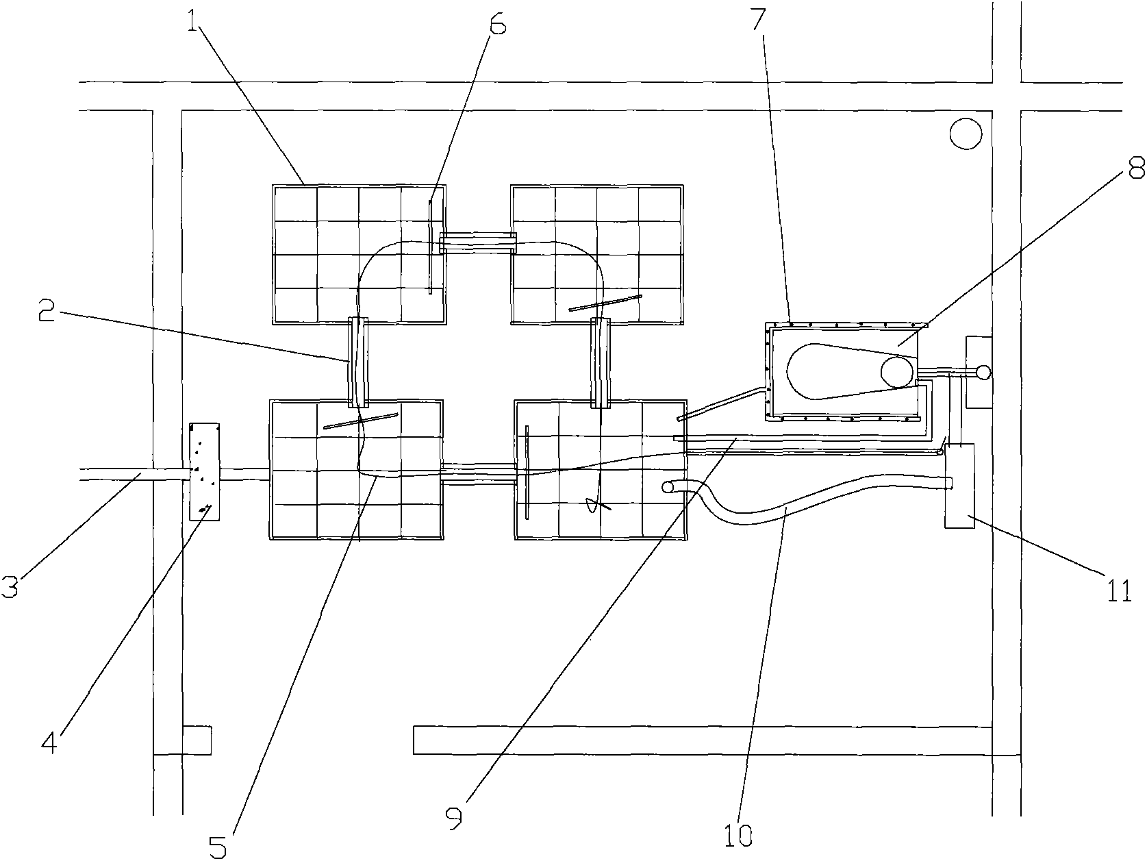 Embedded water storage tank for energy-saving toilet and bath room