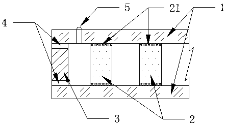 Composite glass internally provided with aerogel and preparation method thereof