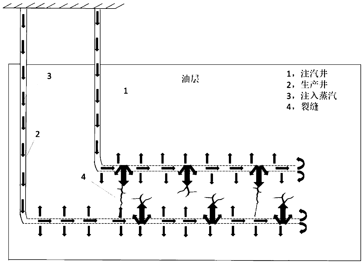 Method for exploiting natural fracture heavy oil reservoir using steam assisted gravity drainage (SAGD) assisted by degradable temporary plugging agent