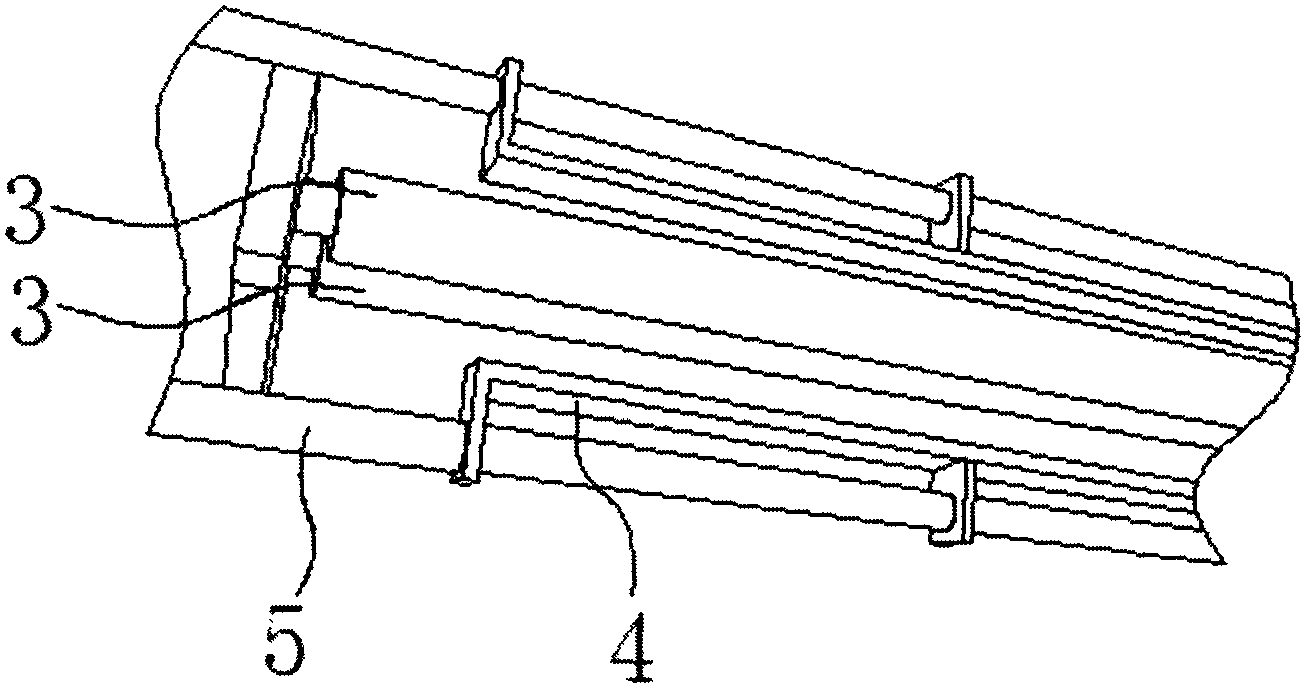 Cloth discharge frame structure of sanding machine