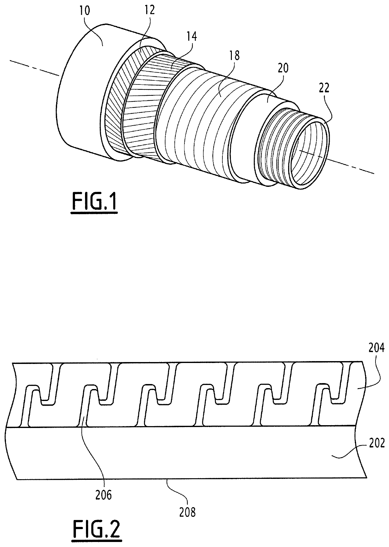 Method for pressurizing the inner flow space of a flexible pipe intended for transporting hydrocarbons