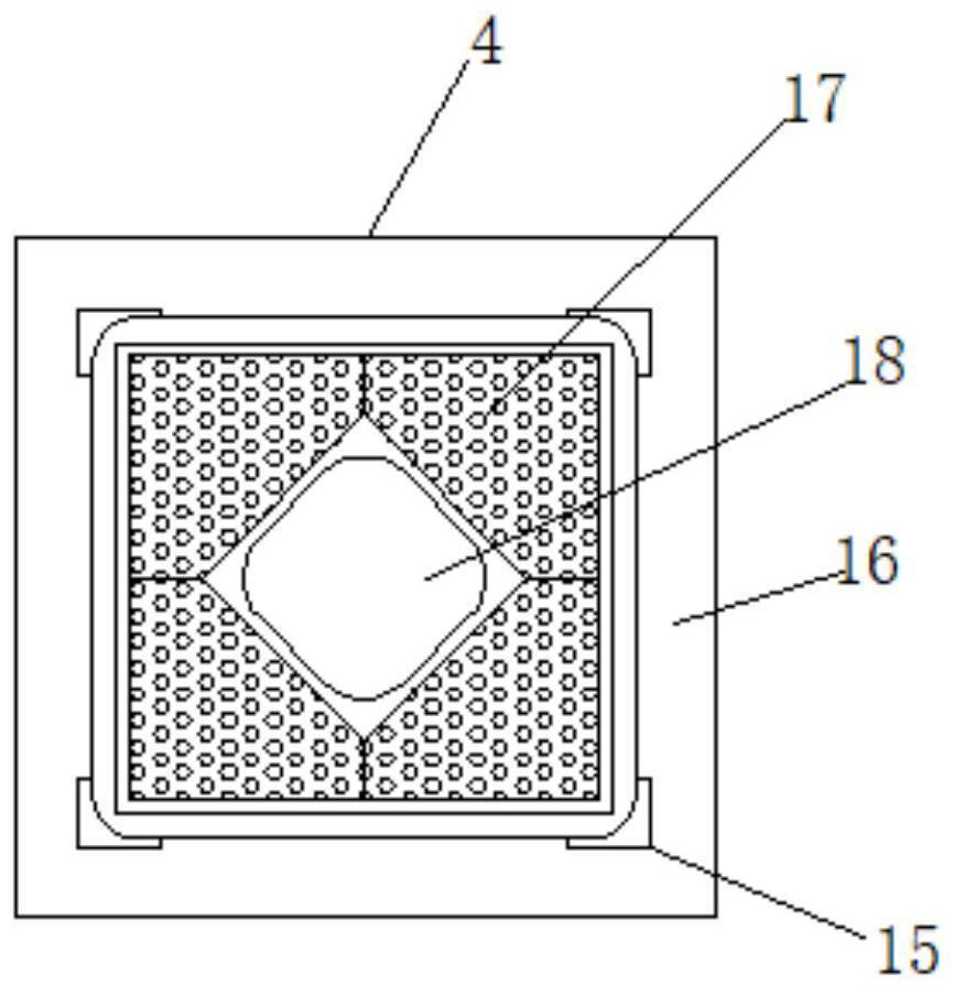 A sound-absorbing structure for an air supply duct of a rail vehicle