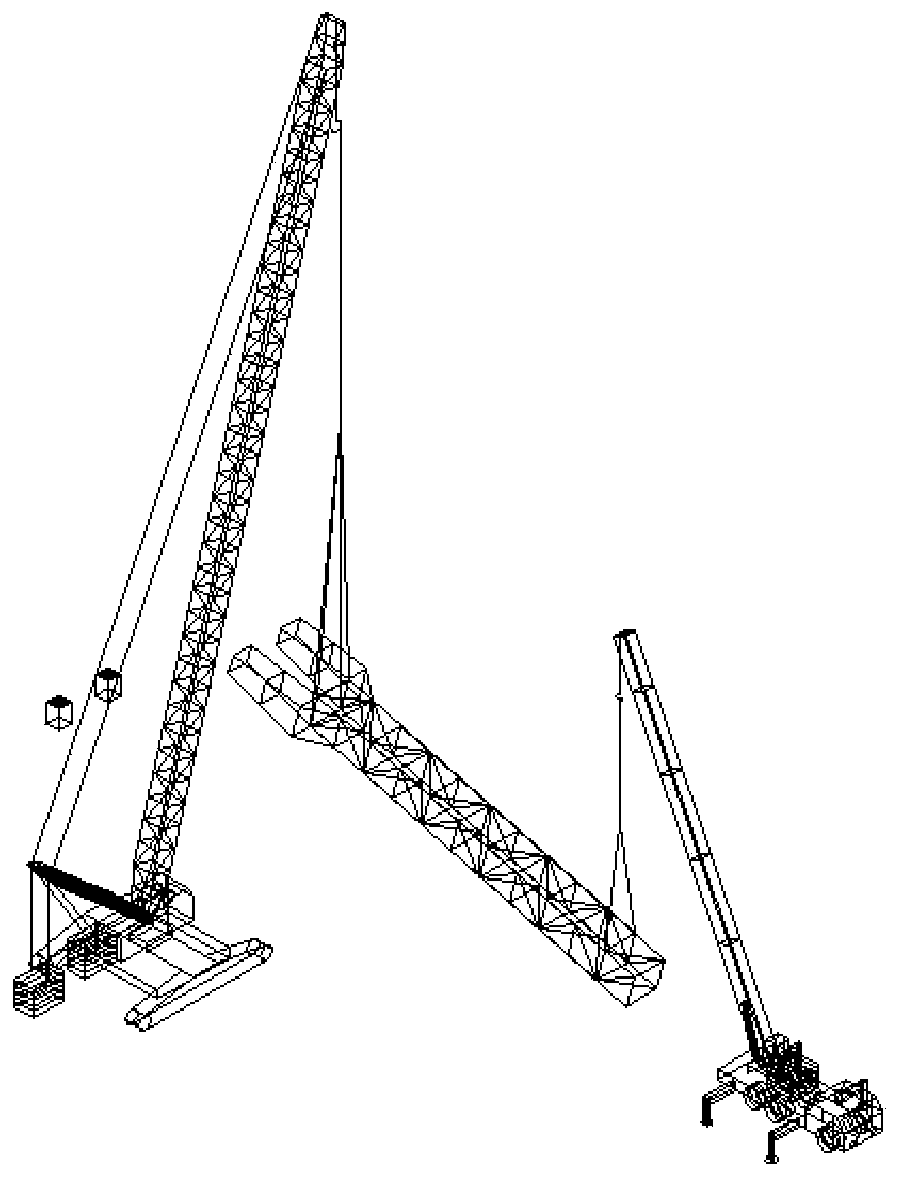 Construction method for ground cable hanging and aerial butt joint of ultra-large-span prestressed pipe truss
