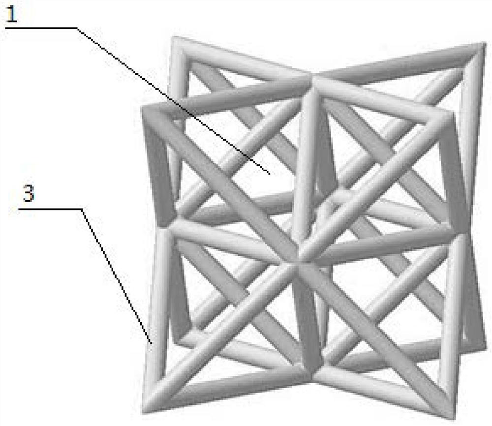 Beam type lattice structure and micro-truss structure thereof