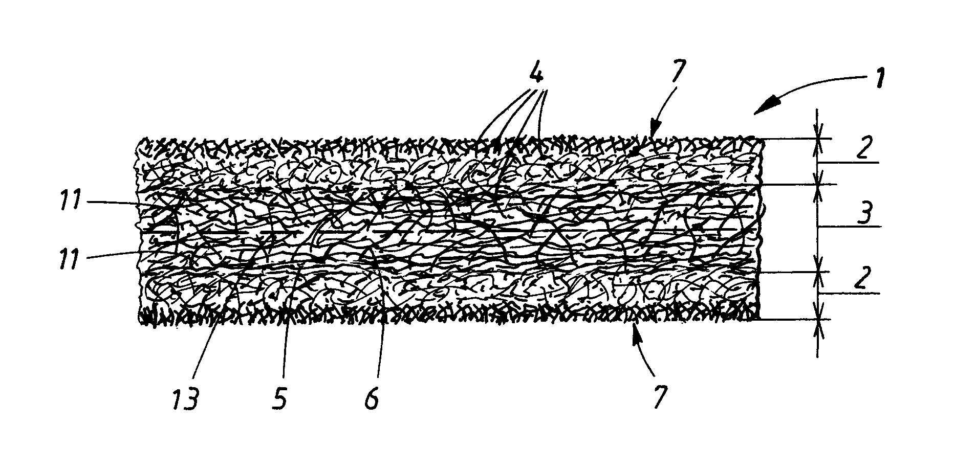 Laminate having improved wiping properties and a method for producing the laminate